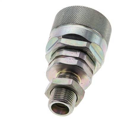 Steel DN 12.5 Hydraulic Coupling Plug 10 mm S Compression Ring Bulkhead ISO 14541/8434-1 D M36 x 2