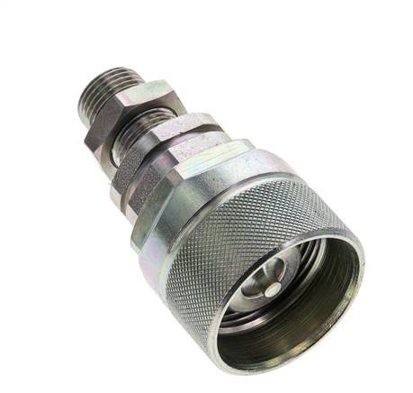 Steel DN 12.5 Hydraulic Coupling Plug 10 mm S Compression Ring Bulkhead ISO 14541/8434-1 D M36 x 2