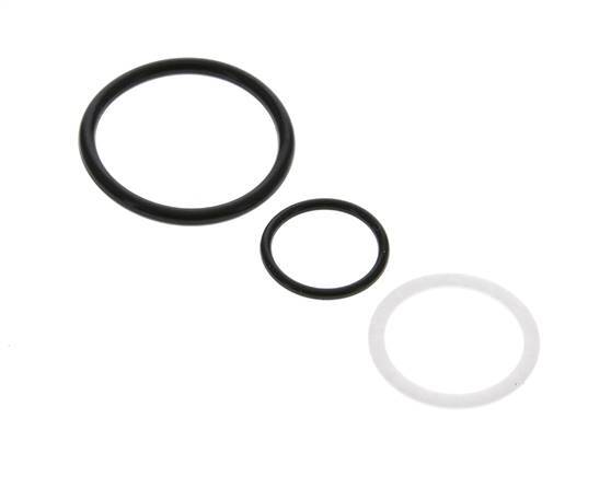 PTFE/NBR Seals Set for ISO 14541 Hydraulic Coupling (M 36 x 2 and 42 mm) [5 Pieces]