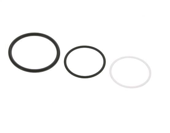 PTFE/NBR Seals Set for ISO 14541 Hydraulic Coupling (M 48 x 3 and 55 mm) [2 Pieces]