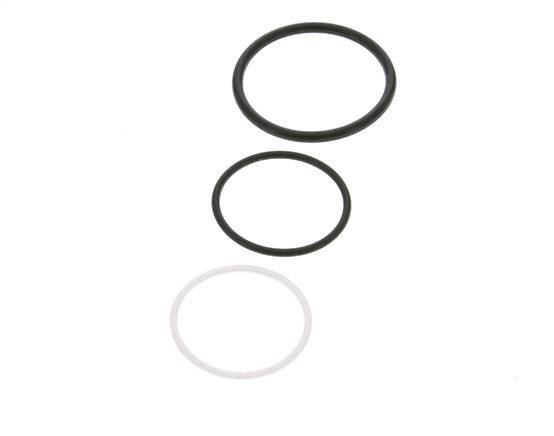 PTFE/NBR Seals Set for ISO 14541 Hydraulic Coupling (M 48 x 3 and 55 mm) [2 Pieces]