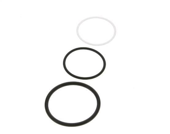 PTFE/NBR Seals Set for ISO 14541 Hydraulic Coupling (M 48 x 3 and 55 mm) [2 Pieces]