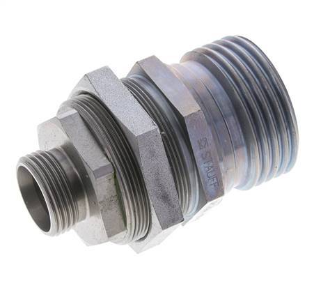 Steel Hydraulic Coupling Socket 22 mm L Cutting Ring ISO 14540/8434-1 D M54 x 4