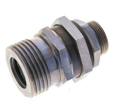 Steel Hydraulic Coupling Socket 28 mm L Cutting Ring ISO 14540/8434-1 D M54 x 4