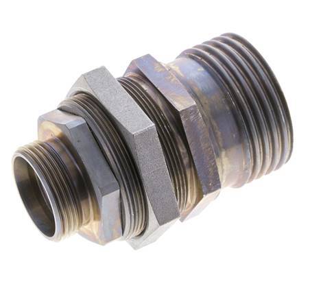 Steel Hydraulic Coupling Socket 28 mm L Cutting Ring ISO 14540/8434-1 D M54 x 4