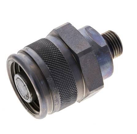 Steel Hydraulic Coupling Plug 10 mm L Cutting Ring ISO 14540/8434-1 D M32 x 3