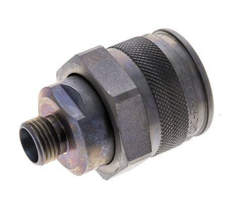 Steel Hydraulic Coupling Plug 10 mm L Cutting Ring ISO 14540/8434-1 D M32 x 3