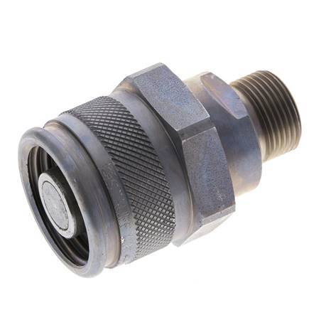 Steel Hydraulic Coupling Plug 14 mm S Cutting Ring ISO 14540/8434-1 D M32 x 3