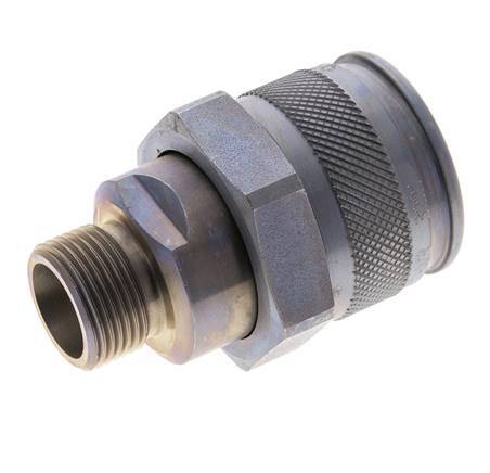 Steel Hydraulic Coupling Plug 14 mm S Cutting Ring ISO 14540/8434-1 D M32 x 3