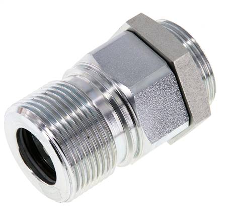 Steel EDBRO Screw Couplings G 3/4 inch Female Threads Fixed Half D 44.5 mm