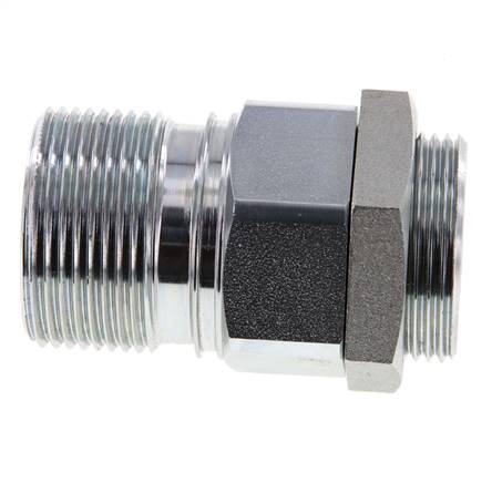 Steel EDBRO Screw Couplings G 3/4 inch Female Threads Fixed Half D 44.5 mm