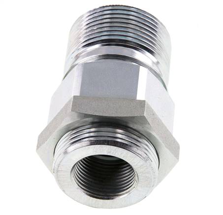Steel EDBRO Screw Couplings G 3/4 inch Female Threads Fixed Half D 44.5 mm