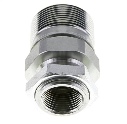Steel EDBRO Screw Couplings G 1 inch Female Threads Fixed Half D 54 mm