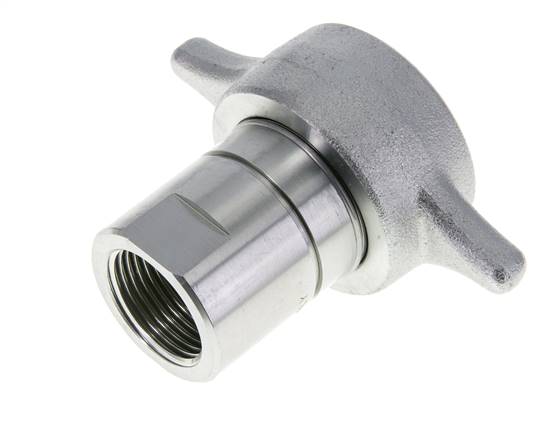 Steel EDBRO Screw Couplings G 1 inch Female Threads Loose Half D 54 mm