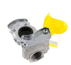 Control Yellow Aluminum Gladhand Coupling M22x1.5 Female Threads DIN 74342