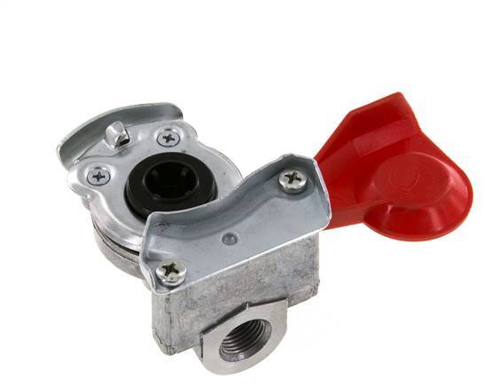 Supply Red Aluminum Gladhand Coupling M16x1.5 Female Threads DIN 74254