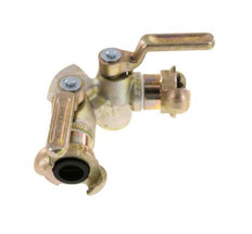 G 3/4'' Double Throttle Valve Claw Coupling DIN 3487 Cast Iron