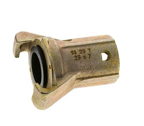 Sandblast Coupling 25x39 mm Hose Connection Malleable Cast Iron Coupling Length 110 mm
