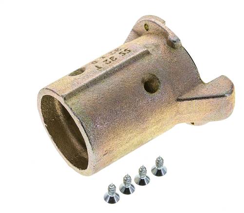 Sandblast Coupling 32x48 mm Hose Connection Malleable Cast Iron Coupling Length 136 mm