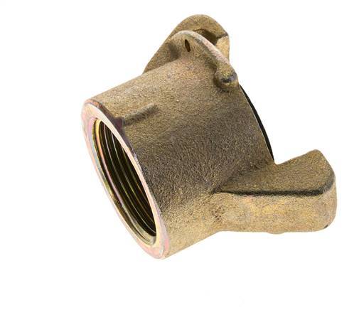 Sandblast Coupling 1 1/4'' Female Threads Malleable Cast Iron Coupling Length 55 mm