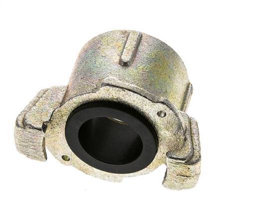 Sandblast Coupling 1 1/4'' Female Threads Malleable Cast Iron Coupling Length 62 mm