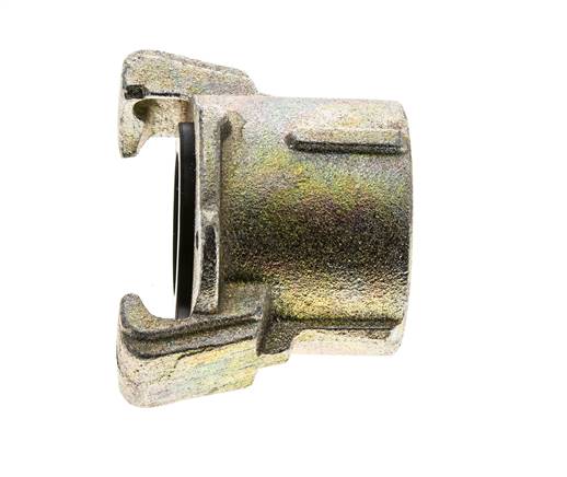 Sandblast Coupling 1 1/4'' Female Threads Malleable Cast Iron Coupling Length 62 mm