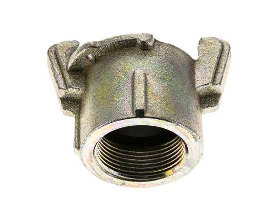 Sandblast Coupling 1 1/4'' Female Threads Malleable Cast Iron Coupling Length 62 mm