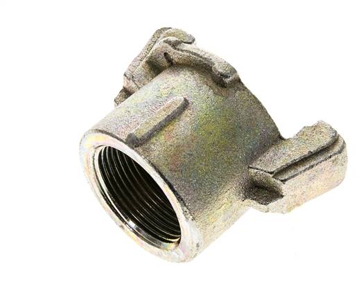 Sandblast Coupling 1 1/4'' Female Threads Malleable Cast Iron Coupling Length 62 mm