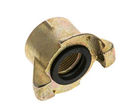 Sandblast Coupling 1 1/2'' Female Threads Malleable Cast Iron Coupling Length 55 mm