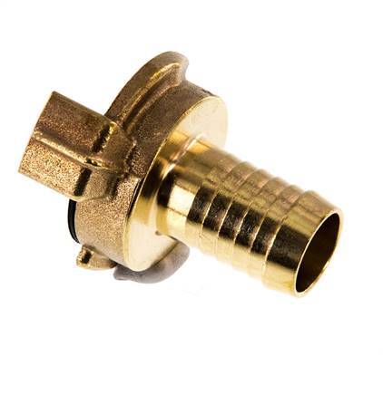 19 mm (3/4'') Hose Barb GEKA Garden Hose Brass Coupling [2 Pieces]