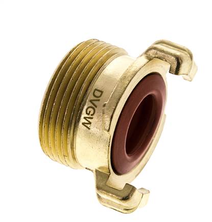 1 1/4'' Male GEKA Garden Hose Brass Coupling KTW
