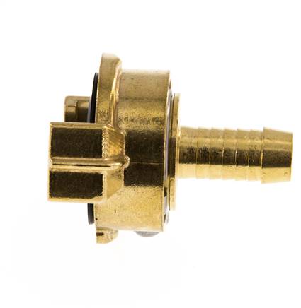 13 mm (1/2'') Hose Barb GEKA Garden Hose Brass Coupling Rotatable when uncoupled