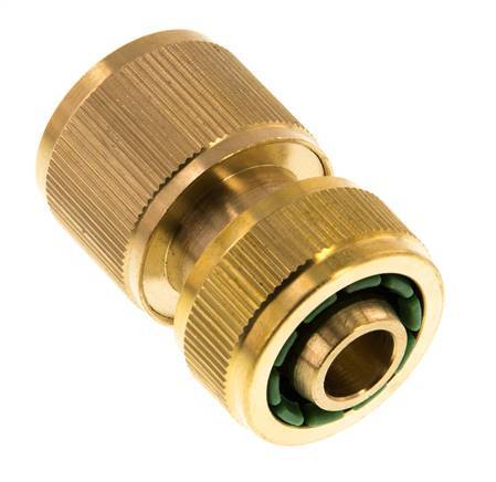 Brass GARDENA Style Hose Connector 13 mm (1/2")