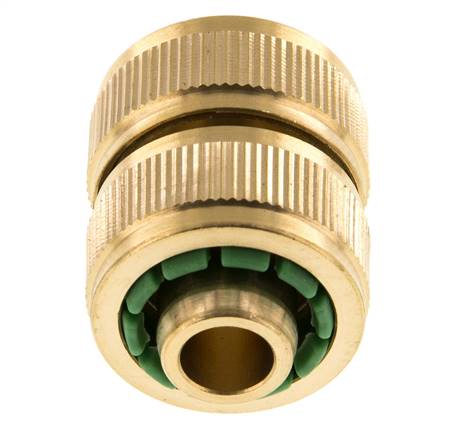 Brass GARDENA Style Hose Repairer 13 mm (1/2")