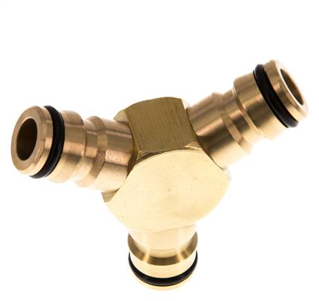 Brass 3x Garden Hose Plug