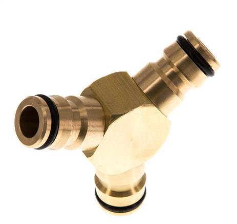 Brass 3x Garden Hose Plug