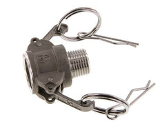 Camlock DN 15 (1/2'') Stainless Steel Coupling R 1/2'' Male Thread Type B MIL-C-27487
