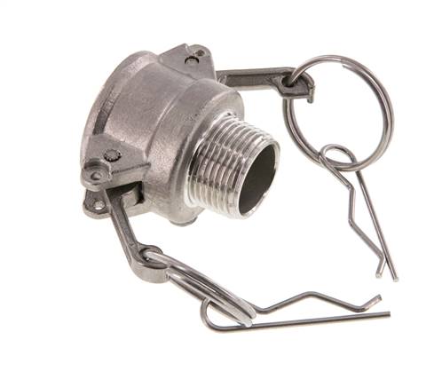 Camlock DN 20 (3/4'') Stainless Steel Coupling R 3/4'' Male Thread Type B MIL-C-27487