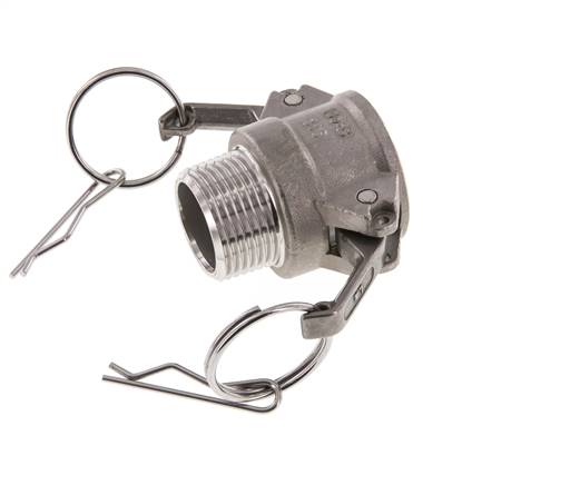 Camlock DN 25 (1'') Stainless Steel Coupling R 1'' Male Thread Type B MIL-C-27487