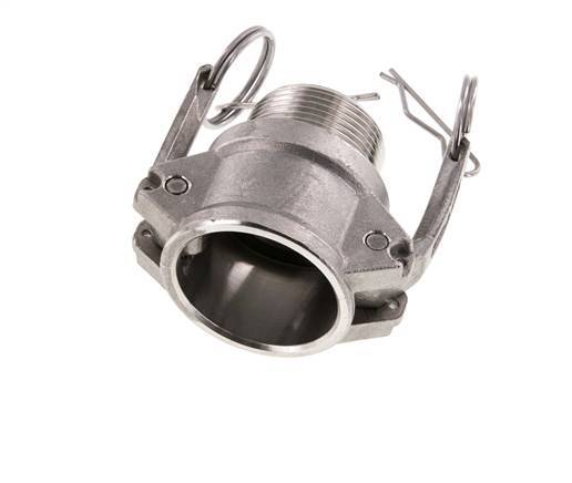 Camlock DN 32 (1 1/4'') Stainless Steel Coupling R 1 1/4'' Male Thread Type B MIL-C-27487