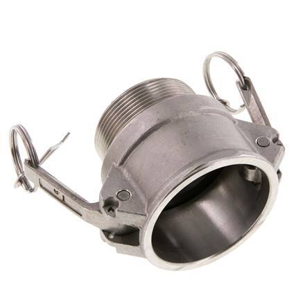 Camlock DN 50 (2'') Stainless Steel Coupling R 2'' Male Thread Type B MIL-C-27487