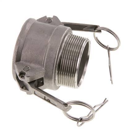 Camlock DN 50 (2'') Stainless Steel Coupling R 2'' Male Thread Type B MIL-C-27487