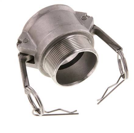 Camlock DN 50 (2'') Stainless Steel Coupling R 2'' Male Thread Type B MIL-C-27487