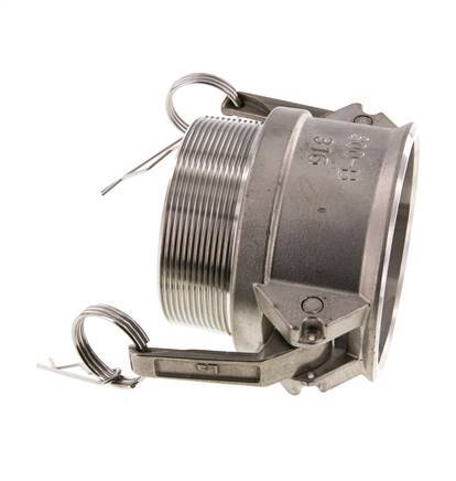 Camlock DN 75 (3'') Stainless Steel Coupling R 3'' Male Thread Type B MIL-C-27487