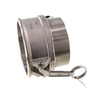 Camlock DN 90 (4'') Stainless Steel Coupling R 4'' Male Thread Type B MIL-C-27487