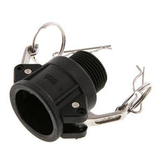 Camlock DN 25 (1'') Polypropylene Coupling R 1'' Male Thread Type B MIL-C-27487