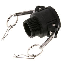 Camlock DN 32 (1 1/4'') Polypropylene Coupling R 1 1/4'' Male Thread Type B MIL-C-27487