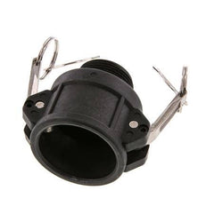 Camlock DN 40 (1 1/2'') Polypropylene Coupling R 1 1/4'' Male Thread Type B MIL-C-27487