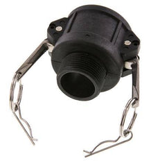 Camlock DN 40 (1 1/2'') Polypropylene Coupling R 1 1/4'' Male Thread Type B MIL-C-27487