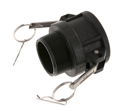 Camlock DN 50 (2'') Polypropylene Coupling R 2'' Male Thread Type B MIL-C-27487
